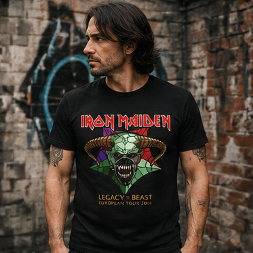 
                  
                    IRON MAIDEN アイアンメイデン (11月 来日 記念 ) - Legacy of the Beast Tour / バックプリントあり / Tシャツ / メンズ
                  
                