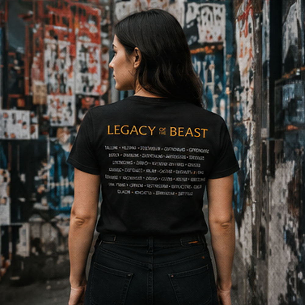 
                  
                    IRON MAIDEN アイアンメイデン (11月 来日 記念 ) - Legacy of the Beast Tour / バックプリントあり / Tシャツ / メンズ
                  
                