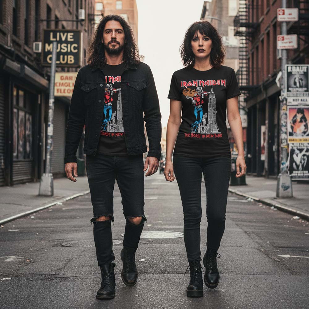 
                  
                    IRON MAIDEN アイアンメイデン (11月 来日 記念 ) - The Beast In New York / バックプリントあり / Tシャツ / メンズ
                  
                