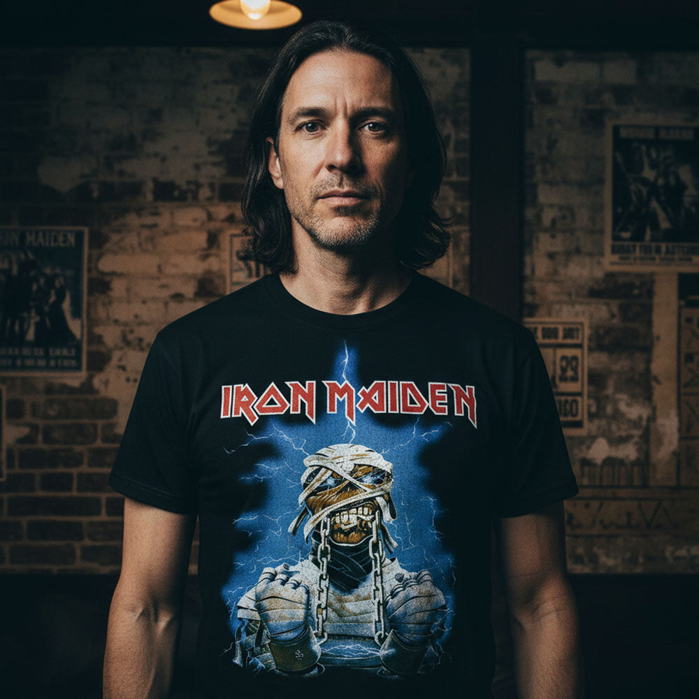 
                  
                    【廃番ラスト販売/特別価格】IRON MAIDEN アイアンメイデン (11月 来日 記念 ) - World Slavery Tour '84 - '85 / バックプリントあり / Tシャツ / メンズ
                  
                