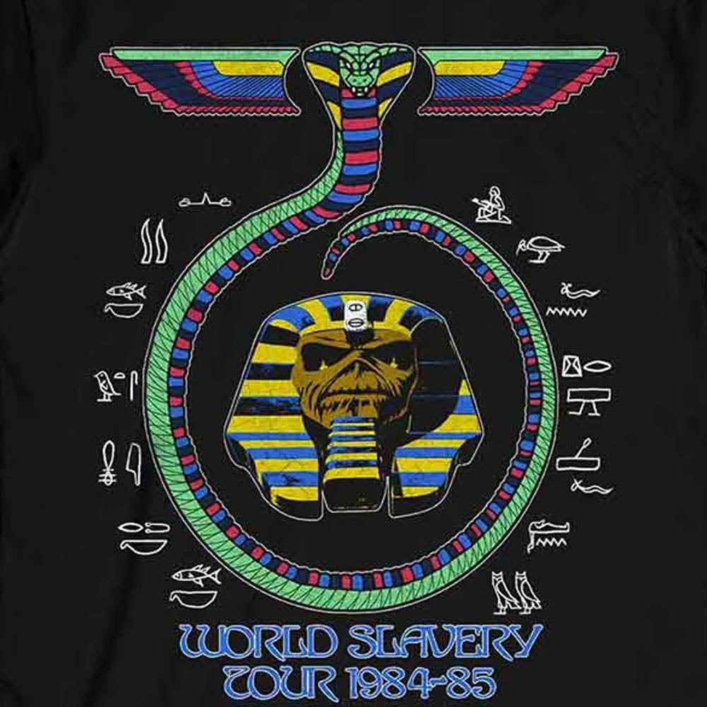 
                  
                    【廃番ラスト販売/特別価格】IRON MAIDEN アイアンメイデン (11月 来日 記念 ) - World Slavery Tour '84 - '85 / バックプリントあり / Tシャツ / メンズ
                  
                