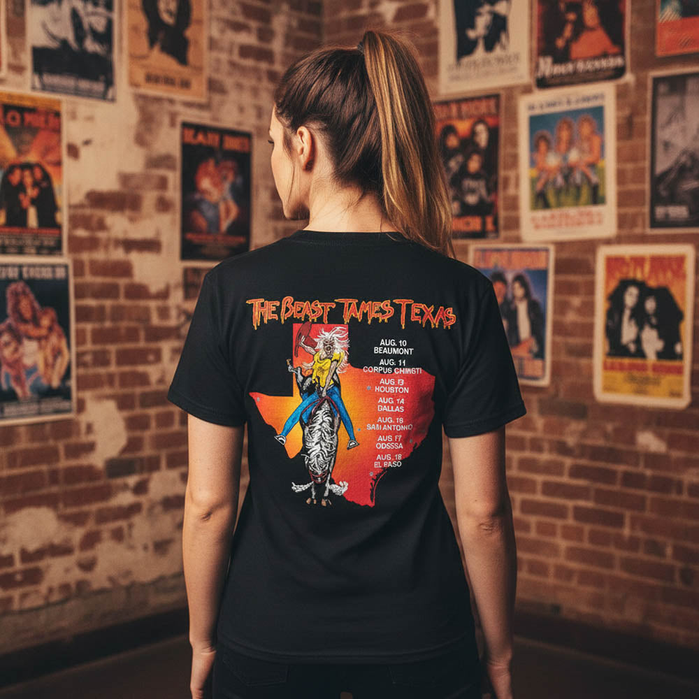 
                  
                    IRON MAIDEN アイアンメイデン (11月 来日 記念 ) - The Beast Tames Texas / バックプリントあり / Tシャツ / メンズ
                  
                