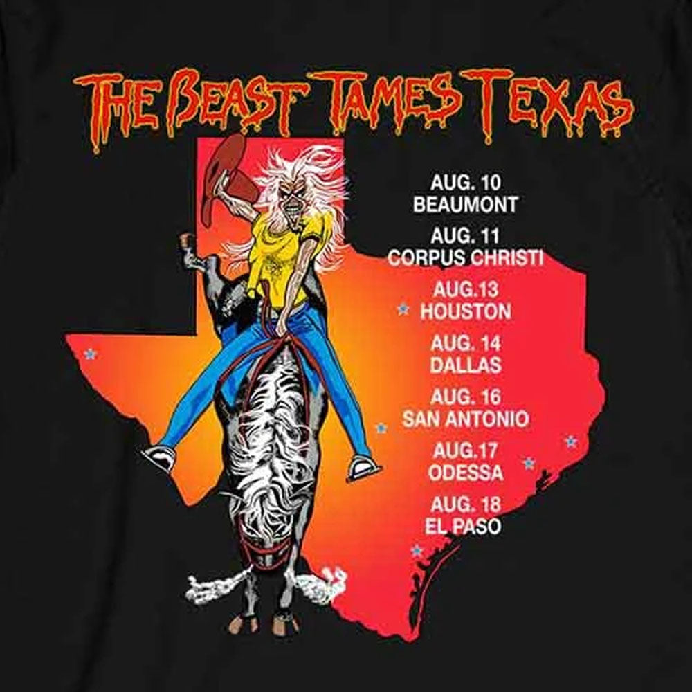 
                  
                    IRON MAIDEN アイアンメイデン (11月 来日 記念 ) - The Beast Tames Texas / バックプリントあり / Tシャツ / メンズ
                  
                