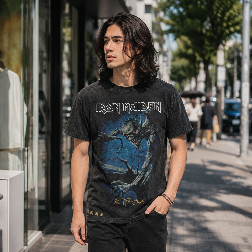 
                  
                    【予約商品】 IRON MAIDEN アイアンメイデン (11月 来日 記念 ) - Fear of the Dark / レックス・マジック・デイ・ブラック仕様プレミアム / 限定生産 / バックプリントあり / Tシャツ / メンズ
                  
                