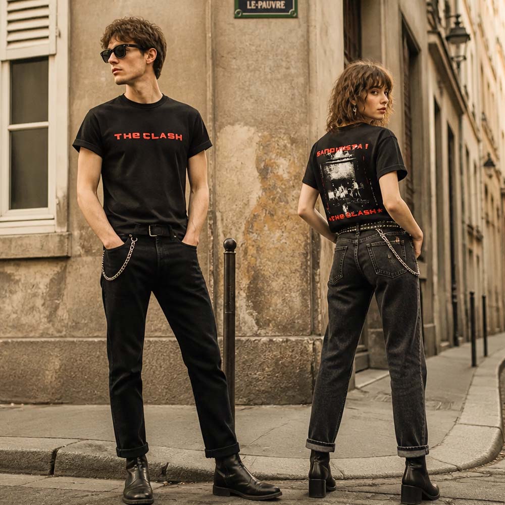 
                  
                    THE CLASH クラッシュ (結成 50周年 ) - Sandinista / バックプリントあり / Tシャツ / メンズ
                  
                