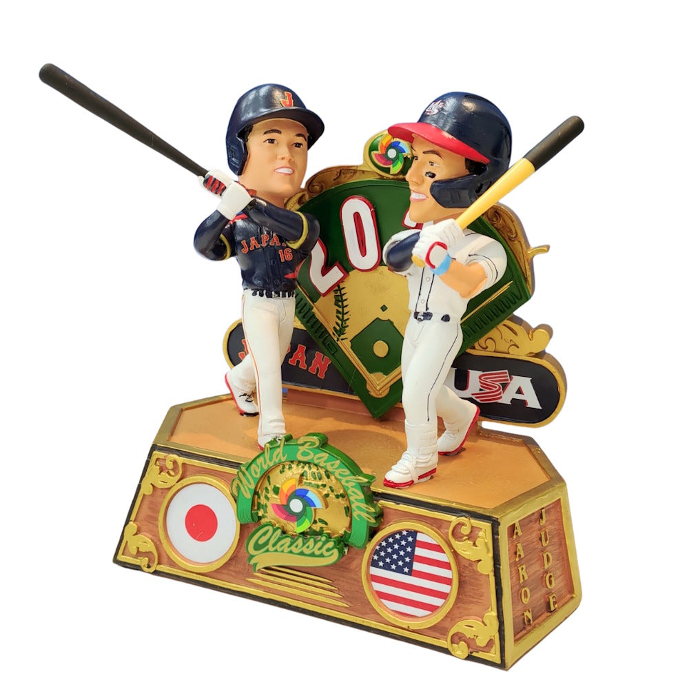 
                  
                    WORLD BASEBALL CLASSIC ワールドベースボールクラシック 初の公式ボブルヘッド 【日本独自仕様 | 限定2000体】 夢の対決 - THE REMATCH 2026：OHTANI & JUDGE / フィギュア・人形
                  
                