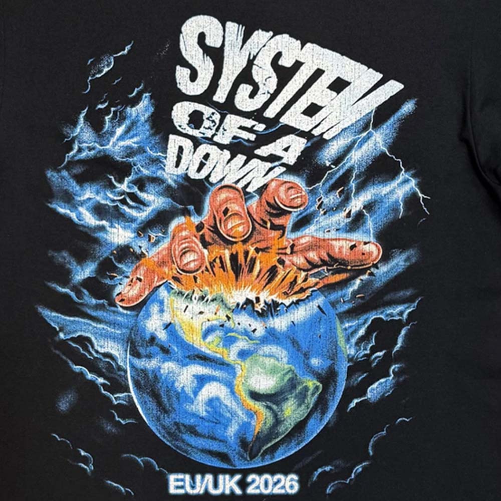 
                  
                    【予約商品】 SYSTEM OF A DOWN システムオブアダウン - Hand/Globe Tour '26 / バックプリントあり / ツアー会場限定 / Tシャツ / メンズ
                  
                