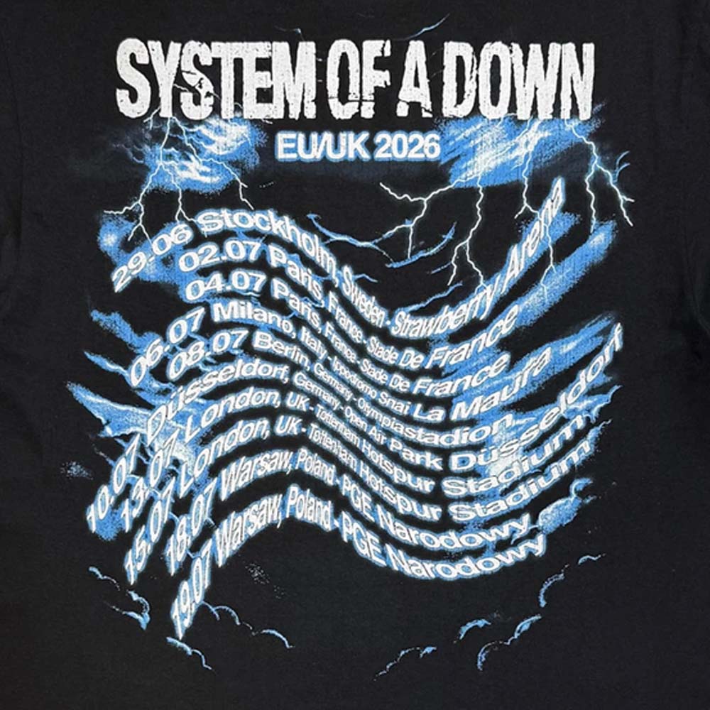 
                  
                    【予約商品】 SYSTEM OF A DOWN システムオブアダウン - Hand/Globe Tour '26 / バックプリントあり / ツアー会場限定 / Tシャツ / メンズ
                  
                