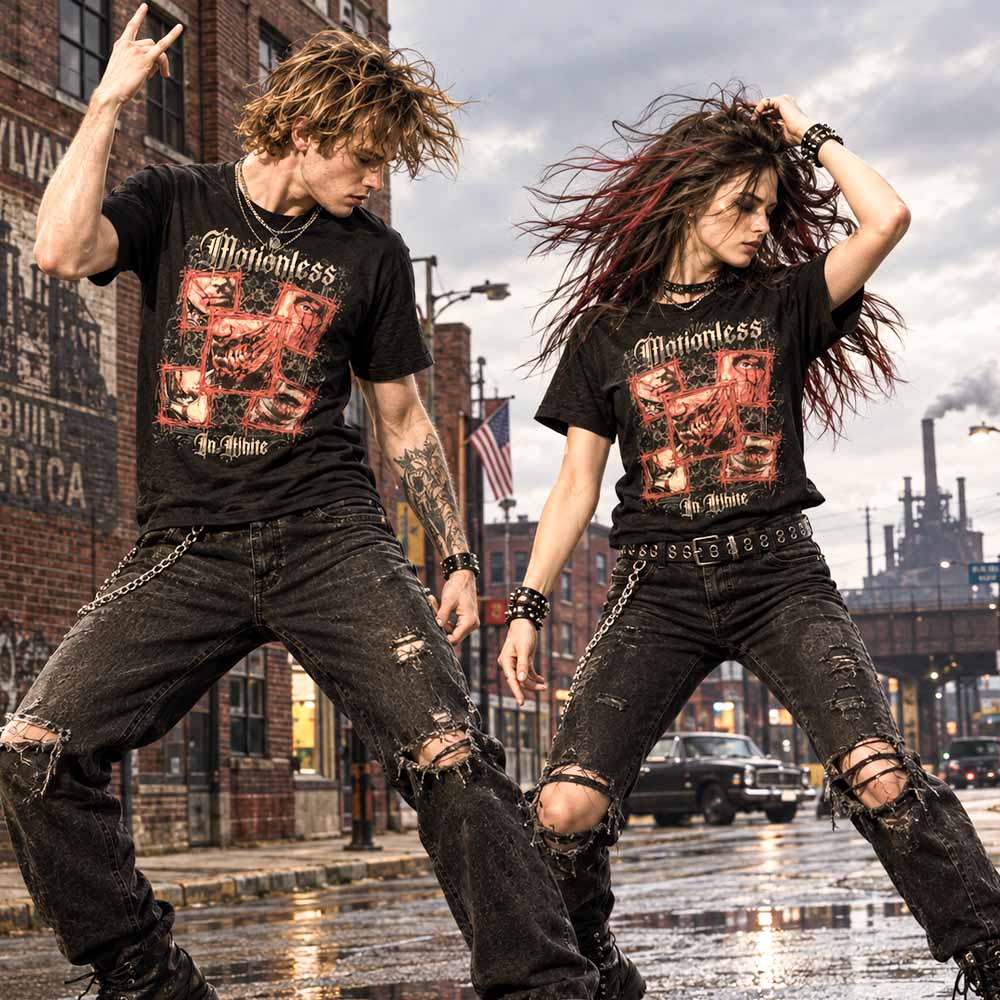 
                  
                    MOTIONLESS IN WHITE モーションレスインホワイト - Torn In Time / Tシャツ / メンズ
                  
                