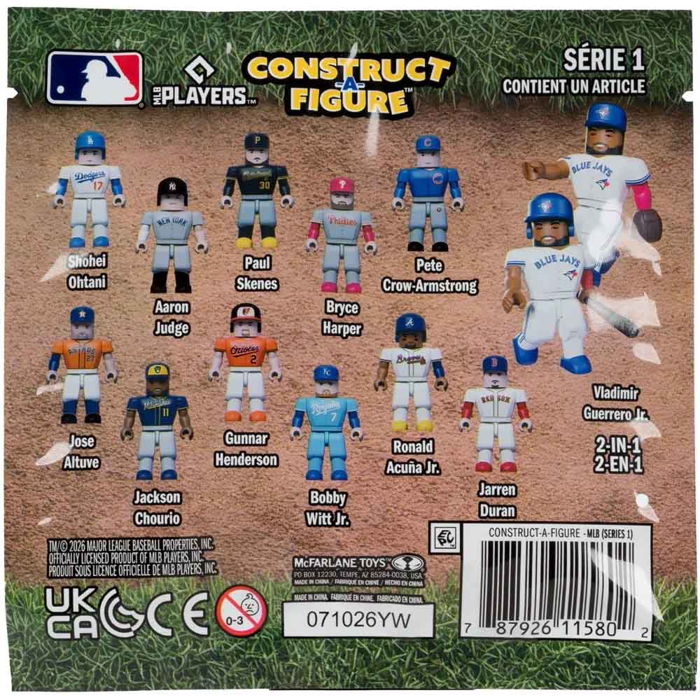 
                  
                    【予約商品】 MAJOR LEAGUE BASEBALL メジャーリーグ - MLB Construct-a-Figure Series 1 Blind Bag / Random Mini-Figure / フィギュア・人形
                  
                