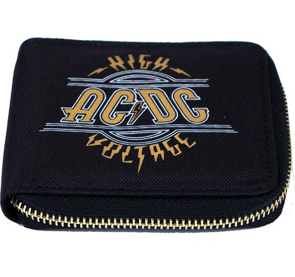 AC/DC - (Back in Black 45周年 ) - BIFOLD PU ZIP WALLET / レア