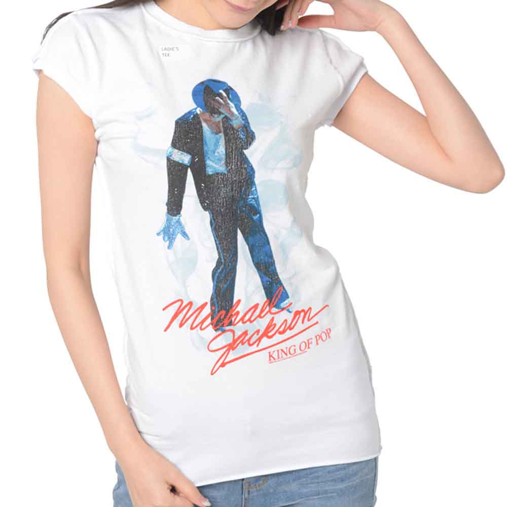 
                  
                    MICHAEL JACKSON マイケルジャクソン (伝記映画 2025年 公開 ) - KING OF POP SMOKE / Amplified（ ブランド ） / Tシャツ / レディース
                  
                