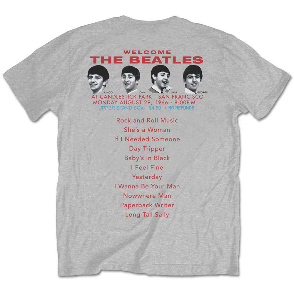 
                  
                    THE BEATLES ビートルズ (結成 65周年 ) - Candlestick Park / バックプリントあり / Tシャツ / メンズ
                  
                