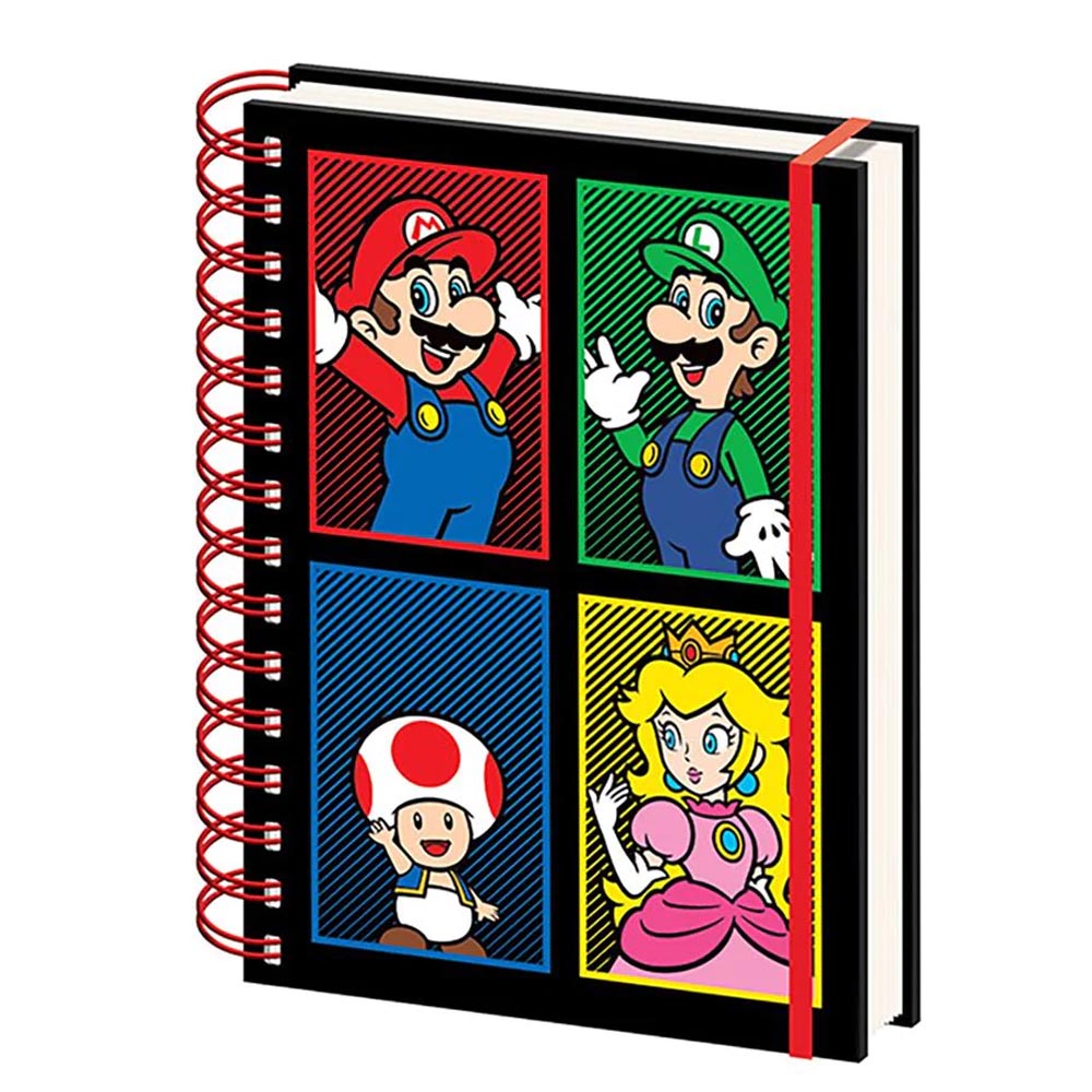 
                  
                    SUPER MARIO スーパーマリオ - 4 Colour / A5 Wiro Notebook / ノート・メモ帳
                  
                